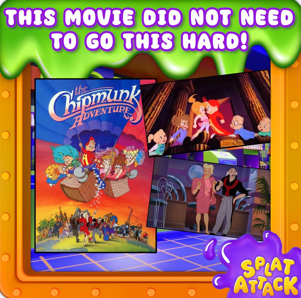 While a movie of the 80's, this movie sat on video store shelves for us 90s kids to pick up and rent. What we got was an experience so unique from any other fare that the chipmunks have offered before or since! patreon.com/splatattack #splatattack #splatattackpodcast #podcast