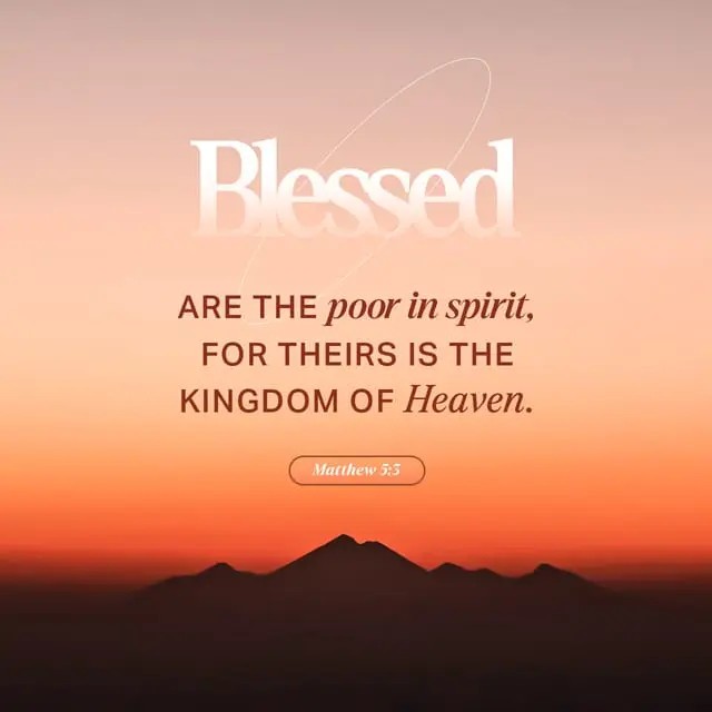 “Blessed are the poor in spirit, for theirs is the kingdom of heaven." - Matthew 5:3 

#AMScriptureoftheWeek #WeeklyVerse #Bible #BibleVerse