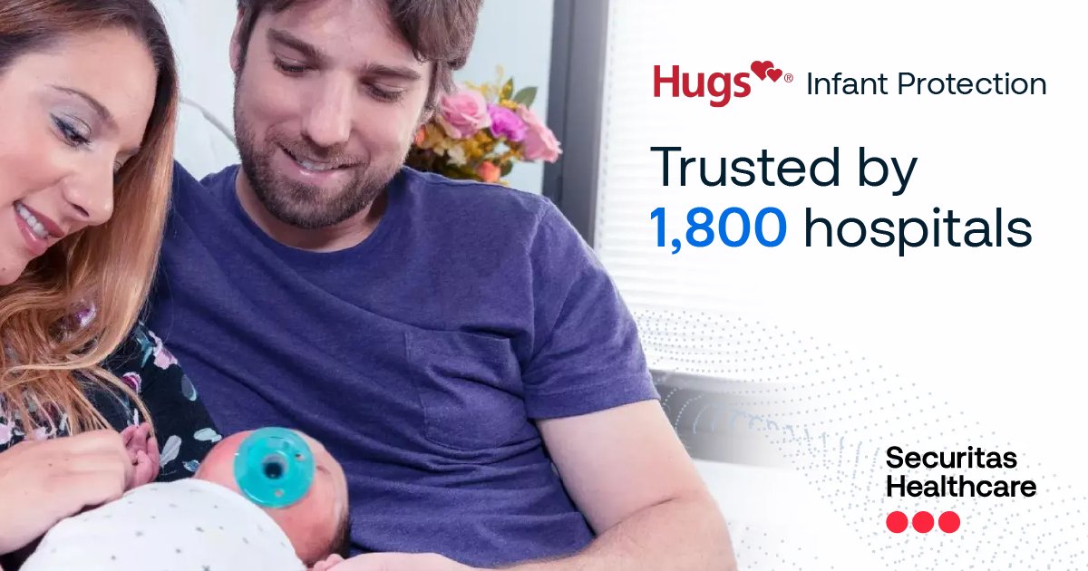 securitashealth's tweet image. A newborn’s first moments should feel safe – for families and care teams alike.💗​ That’s why nearly 1,800 hospitals trust our Hugs #InfantProtection solution to safeguard over 2M+ newborns every year. It’s the global #1 infant security solution. ​

🔗 bit.ly/440qHdU