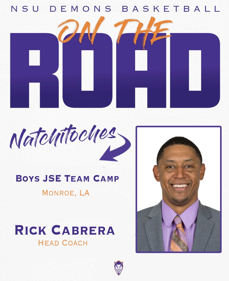 NSUDemonsMBB's tweet image. Hitting the Road to check out the top talent in state this weekend 🏀
📍 Monroe, LA
#ForkEm 😈🤘