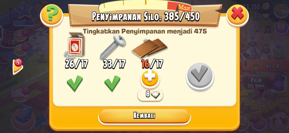 #wtt have paku &amp; sekrup need bilah kayu.

#Q89QQ29VG
