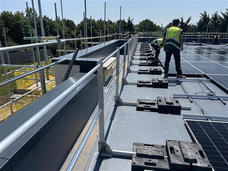 Over in Devon, a project is taking shape featuring a full range of solutions from the ICB Group.
 
Approved roofing contractor, NRA Roofing &amp; Flooring Services, expertly installed the Solafix, Evalon® VSK, and the aluminium capping profiles around the roof's edge.