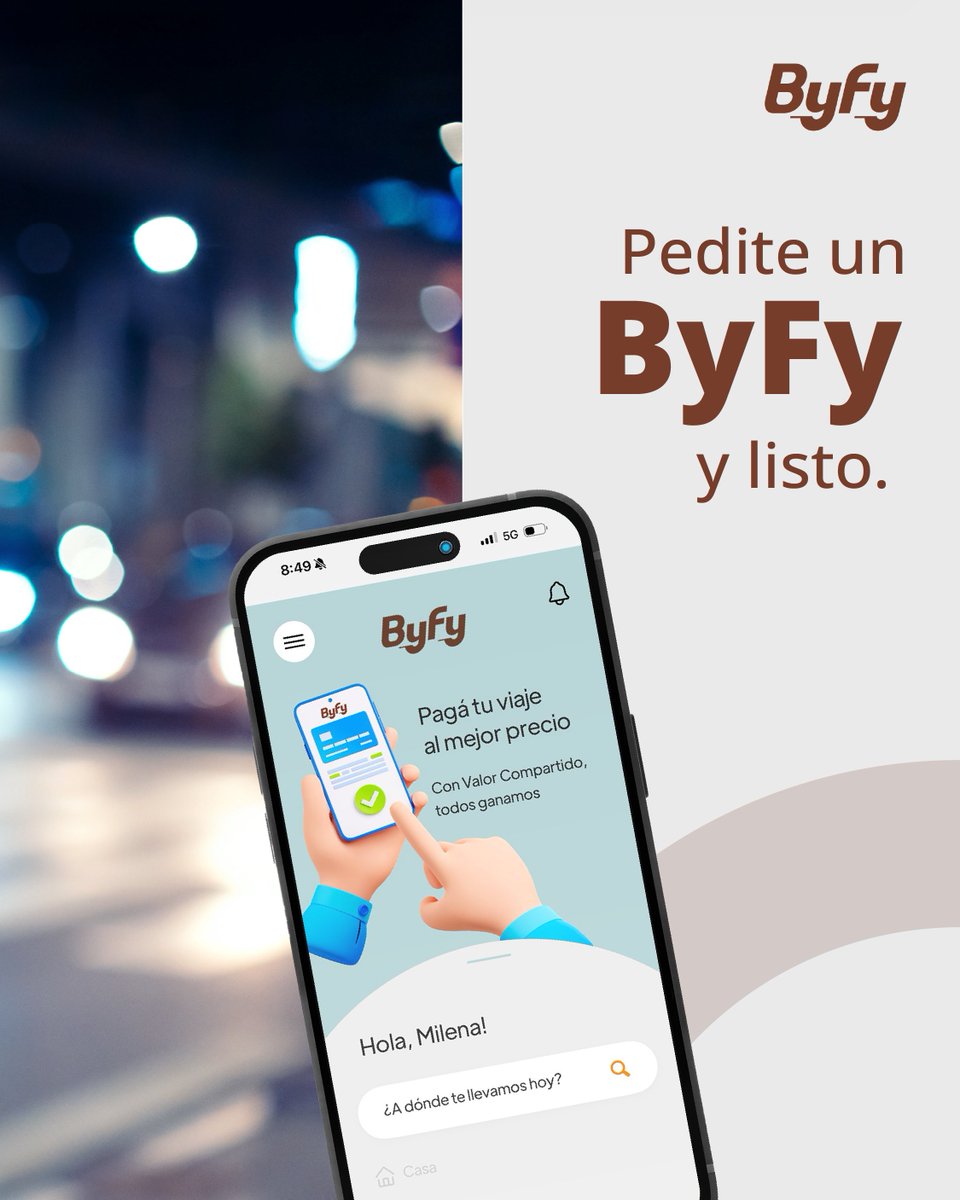 ByFy_ar's tweet photo. ¿Vas a salir?
 No te claves esperando.  
Pedite un ByFy y listo. 🚗💨
Porque moverse bien es moverse fácil. 

#ByFy #MoveteDistinto https://t.co/N0Jw0bUd0Z