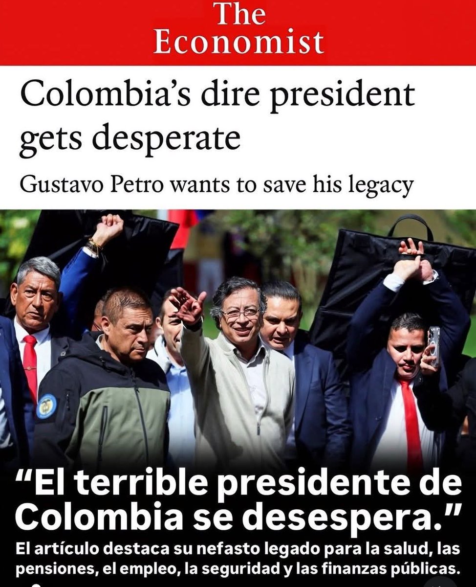 FUENTE⛲DE JUSTICIA⚖️🇨🇴🤝🇺🇸🇮🇱🗽💪🦁 (@fuentejusticia) on Twitter photo <a href="/Melquisedec70/">Melquisedec Torres</a> La prestigiosa revista The Economist <a href="/TheEconomist/">The Economist</a> Le da la vuelta al mundo; con su titular 
 “El terrible presidente de Colombia se desespera.”
¿Quieres qué sigan en el congreso CRIMINALES?
#URGENTE🚨 CONVOCATORIA
Se Busca; LÍDERES E INFLUENCERS, Voluntarios
#FuerzaMiguel
🙏 <a href="/Melquisedec70/">Melquisedec Torres</a> La prestigiosa revista The Economist <a href="/TheEconomist/">The Economist</a> Le da la vuelta al mundo; con su titular 
 “El terrible presidente de Colombia se desespera.”
¿Quieres qué sigan en el congreso CRIMINALES?
#URGENTE🚨 CONVOCATORIA
Se Busca; LÍDERES E INFLUENCERS, Voluntarios
#FuerzaMiguel
🙏