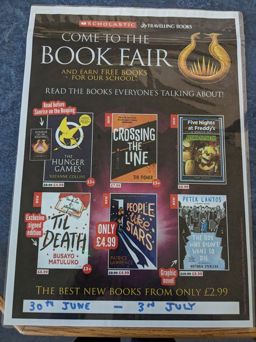 Lode Heath library is hosting its first summer book fair in the library from Monday 30th June to Thursday 3rd July.  There will be plenty of books to buy and all students will get generous discounts, so come along and kick start your summer of reading.