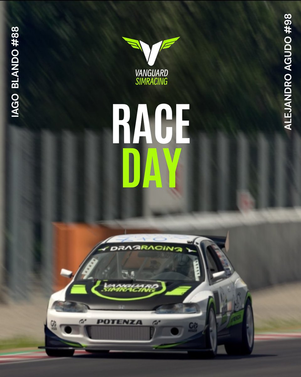 Vanguard Simracing (@vanguardsim) on Twitter photo La acción no para, vuelve a ser día de carrera, y esta vez tenemos a dos debutantes en pista 💪
🏆| Evento benéfico ADA <a href="/TLS_Simracing/">𝗧𝗵𝘂𝗻𝗱𝗲𝗿𝗟𝗶𝗴𝗵𝘁𝘀 𝗦𝗶𝗺𝗿𝗮𝗰𝗶𝗻𝗴</a>
⌚| 21:00
🏁| Ronda 1, Circuit de Barcelona Catalunya
🎮| Iago Blanco #88
🎮| Alejandro Agudo #98
#BeVanguard La acción no para, vuelve a ser día de carrera, y esta vez tenemos a dos debutantes en pista 💪
🏆| Evento benéfico ADA <a href="/TLS_Simracing/">𝗧𝗵𝘂𝗻𝗱𝗲𝗿𝗟𝗶𝗴𝗵𝘁𝘀 𝗦𝗶𝗺𝗿𝗮𝗰𝗶𝗻𝗴</a>
⌚| 21:00
🏁| Ronda 1, Circuit de Barcelona Catalunya
🎮| Iago Blanco #88
🎮| Alejandro Agudo #98
#BeVanguard