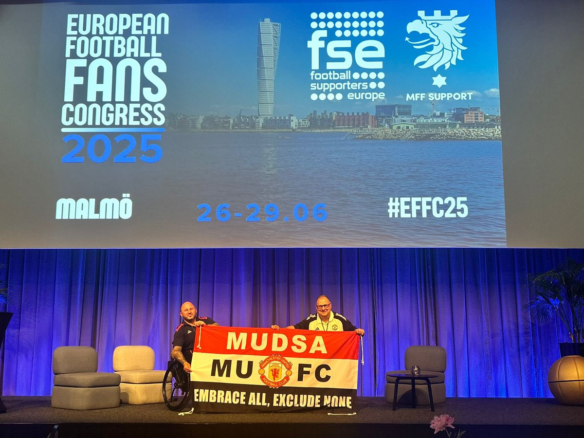 MudsaO's tweet image. We attended #EFFC2025, where we were part of the first-ever meeting of FSE’s Disability &amp;amp; Inclusion Fan Network, supported by @UEFA.

Supporters from 17 countries came together to shape the network’s goals for its first year and drive inclusion forward across Europe.
@FansEurope