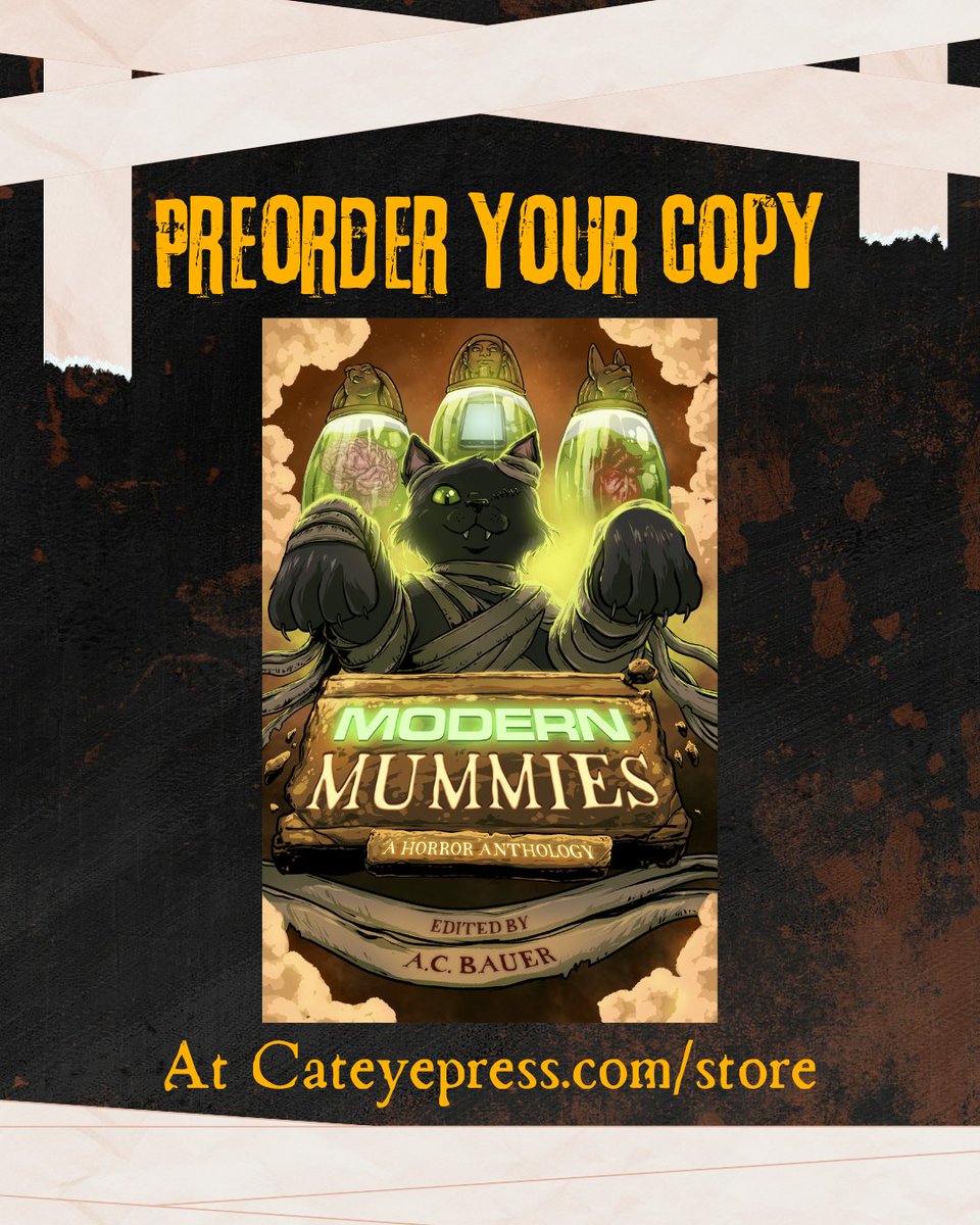Continuing with our #ModernMummies author highlights, we have Kristin Dearborn who was destined to write about anything that screams, squelches, or bleeds. Her story “One Hundred Dead Cats” cracks open a crate that is just packed to the brim with mummy mayhem.