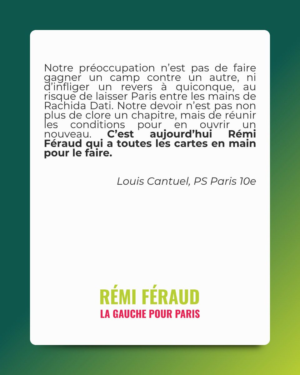 AvecRemiFeraud's tweet image. 🌹🤝 Unir les socialistes pour garder Paris à Gauche !
Merci Louis !
