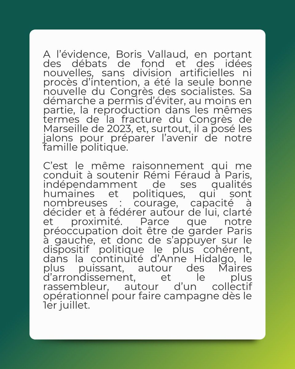 AvecRemiFeraud's tweet image. 🌹🤝 Unir les socialistes pour garder Paris à Gauche !
Merci Louis !