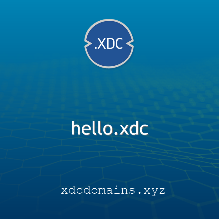 🌐 Say goodbye to long wallet addresses!

With XDC Domains, get your custom #Web3 identity:

👤 like MARK.xdc
🔗 Built on XDC
⚡️ Human-readable. Secure. Decentralized.
Claim yours: xdcdomains.xyz

#XDCDomains #Web3Identity <a href="/XDC_Network_/">XDC Network</a>  <a href="/xdcdomains/">XDCDomains.xdc</a> #Crypto #Bitcoin #XRP