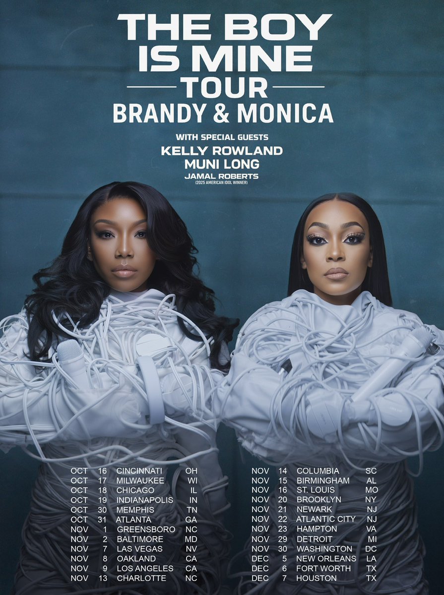4everBrandy's tweet image. The Boy Is Mine Tour. Tickets on sale NOW in my bio.
Love you @MonicaDenise ♥️