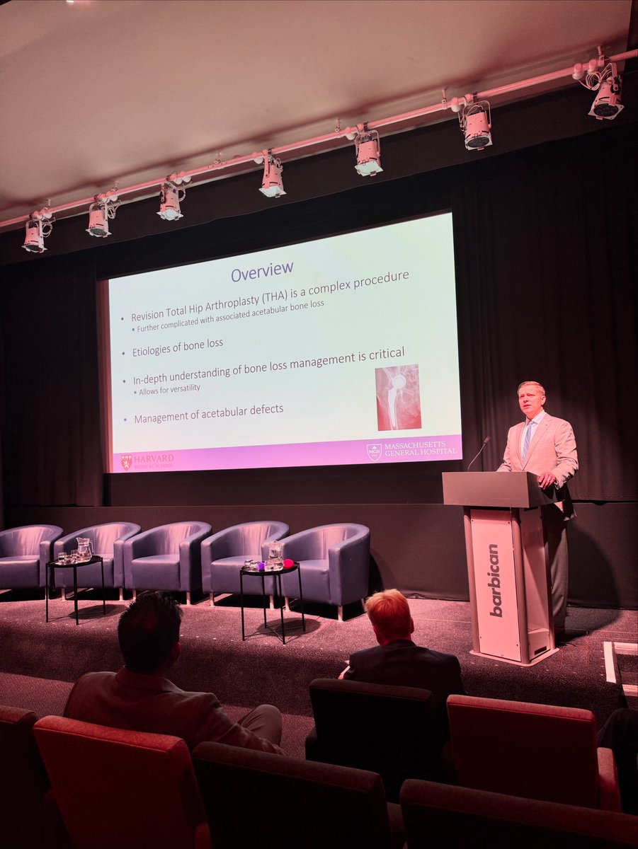 RoyalLondonOrth's tweet image. Straight from Massachusetts General & Harvard Medical School โ
Weโre proud to welcome Dr Christopher Melnic, speaking on acetabular bone loss in revision hip arthroplasty.
๐ฆด A global voice in complex hip reconstruction, with 120+ publications and counting.
#Harvard #RLHOTS2025