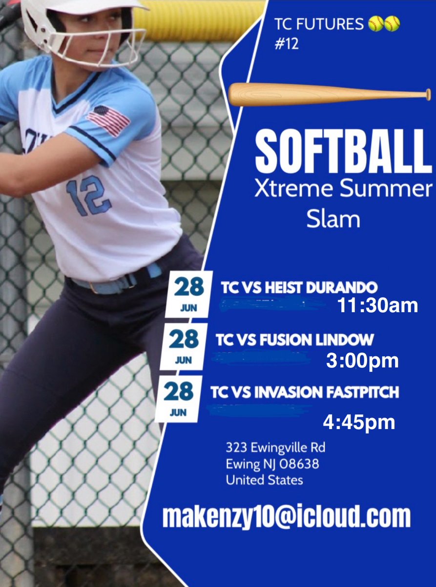 TC Futures will be playing this weekend at Xtreme Summer Slam. #tcfutures #xtremesummerslam #12 #lynch #outfield #secondbase #showcase #SoftballWorldCup