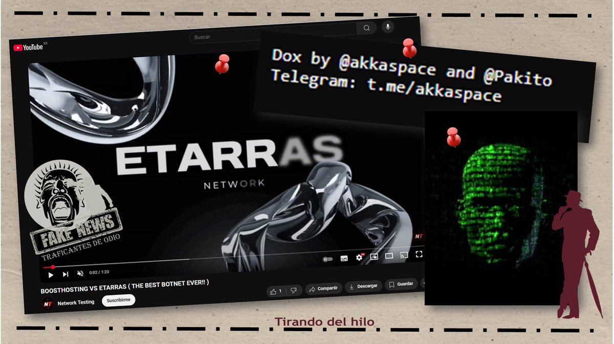 📣 Ya está en proceso el informe «akkaspace» sobre los ciberdelincuentes que filtran datos de políticos y periodistas y las actividades del grupo al que pertenecen y que denominan ETARRAS.
Torpes niñatos buscando su minuto de gloria. 🥳🤡
Espóiler: acabarán en la trena. 😎