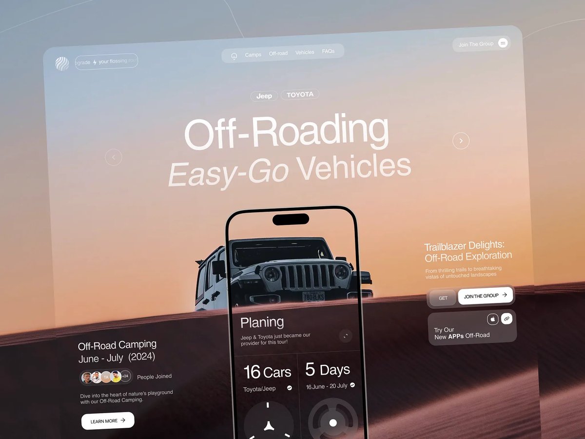 bogdan_qclay's tweet image. When your landing page captures the spirit of exploration better than most travel ads 🤭