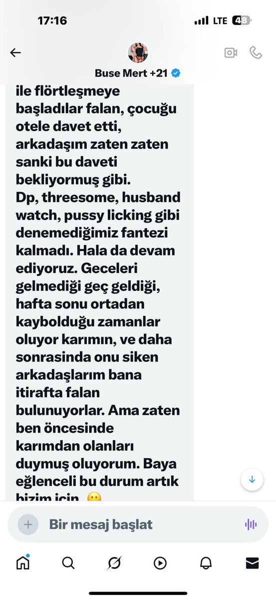 Çılgın bir cuckold koca nasıl olur..
<a href="/busemert07/">Buse Mert +21</a>