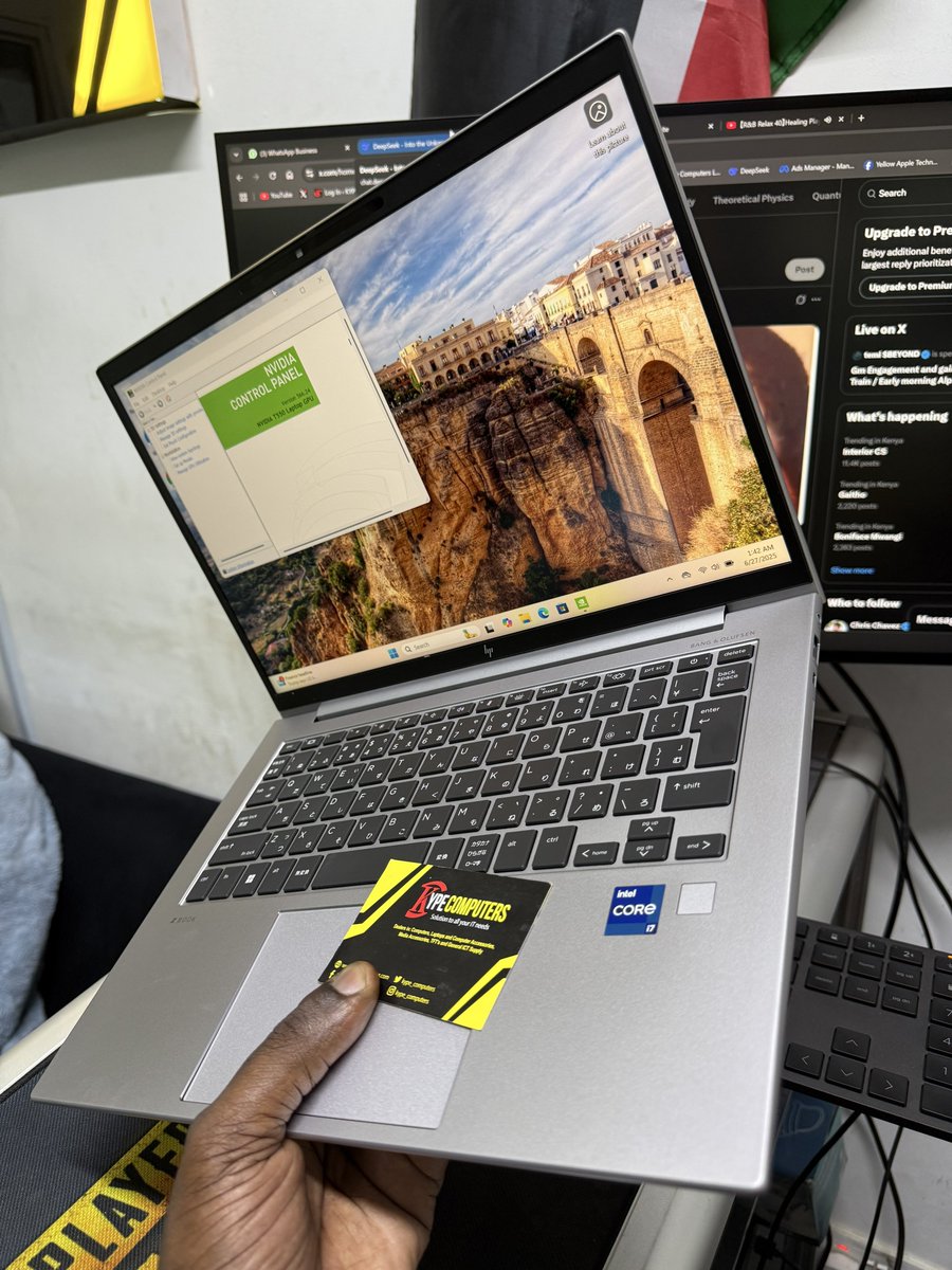 HP ZBook Firefly 14 G9
12th gen Core i7 @ 4.70Ghz max
(i7-1255U, 10C/12T, 8_Eff/2_Power)
32GB RAM DDR5 @ 4800Mhz speed
1TB NVMe fast SSD storage
- 4GB dedicated Nvidia T550 graphics🔥

Kes 92,000

 Call 0707311340