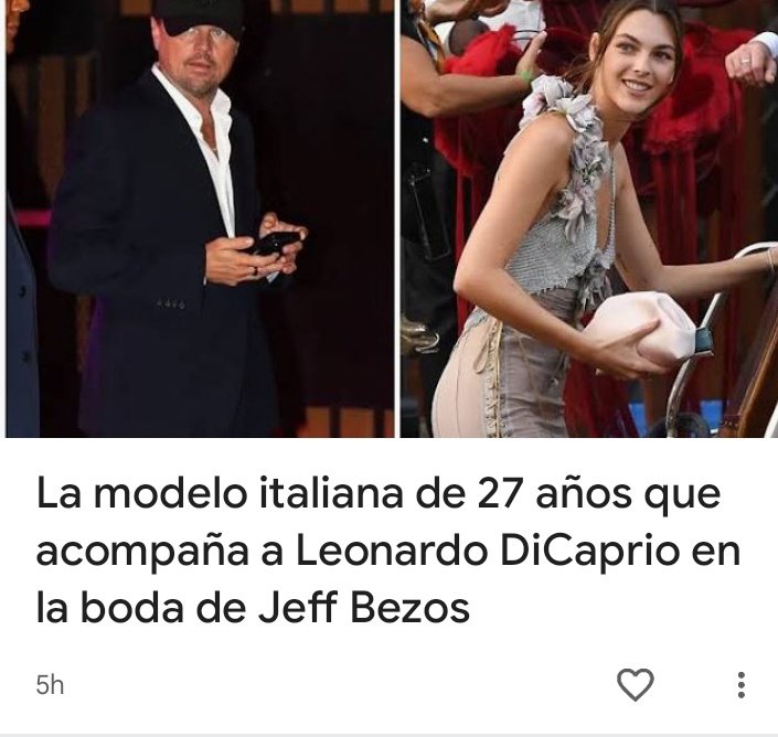 A Leonardo ya le empiezan a gustar las maduritas.