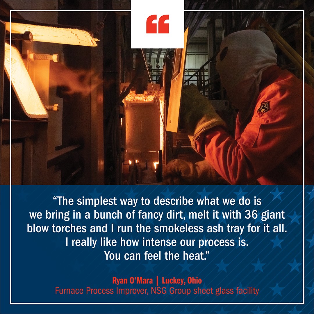 At the <a href="/nsgpilkington/">NSG Group</a> Solar Glass Float Furnace in Luckey, Ohio, built to serve First Solar’s Ohio manufacturing footprint, industrial furnaces transform billions of silica sand particles into high-tech glass for our solar panels. Built in 2020, the 500,000 square-foot facility