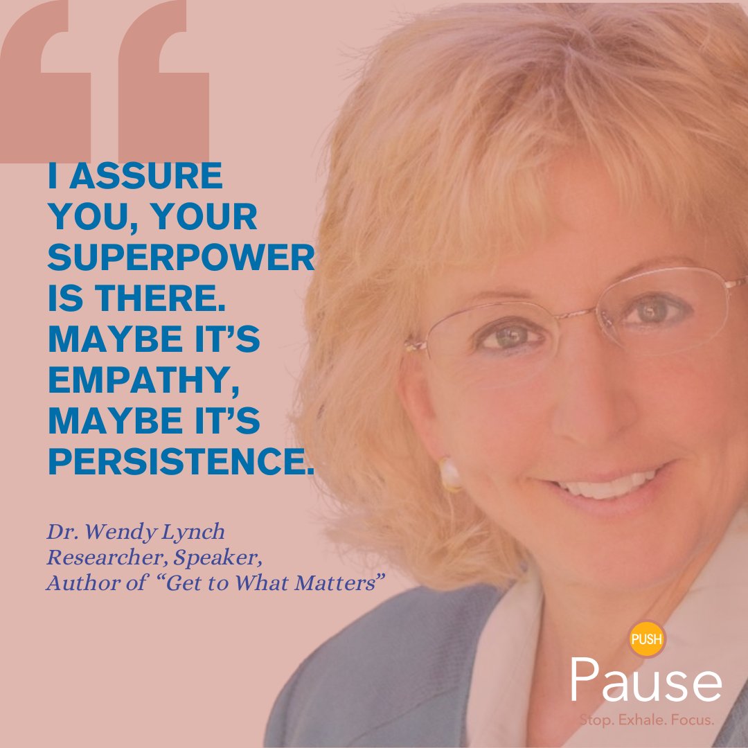 your_commission's tweet image. In this "Best of Push Pause", Dr. Wendy Lynch reminds us that our ability to connect with clients on a human level makes us superheroes. Whether it’s empathy or adaptability, we all have a superpower. How will you use yours today? #PushPause
ow.ly/hoWP50VXWSw