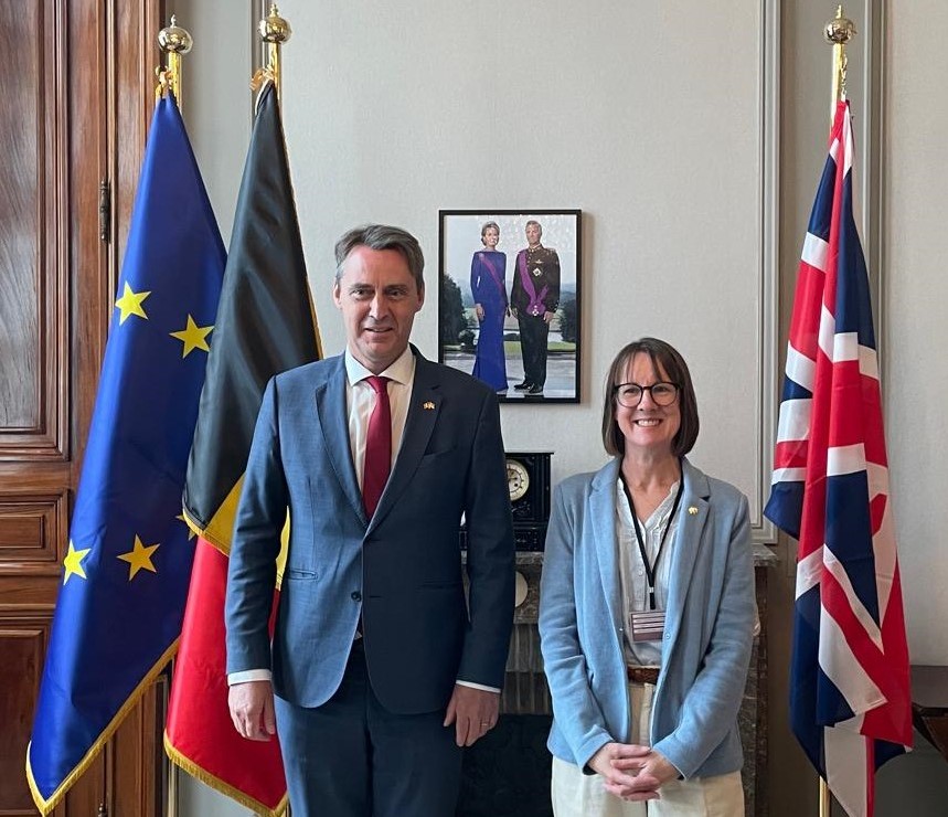 Anne Sherriff (@annesherriffhma) on Twitter photo Excellent introductory meeting with <a href="/vincentblondel/">Vincent Blondel</a>, President of the Belgian Senate. We discussed our strong historical bonds and shared challenges for the UK and Belgium.
<a href="/UKinBelgium/">UK in Belgium🇬🇧🇧🇪</a> Excellent introductory meeting with <a href="/vincentblondel/">Vincent Blondel</a>, President of the Belgian Senate. We discussed our strong historical bonds and shared challenges for the UK and Belgium.
<a href="/UKinBelgium/">UK in Belgium🇬🇧🇧🇪</a>