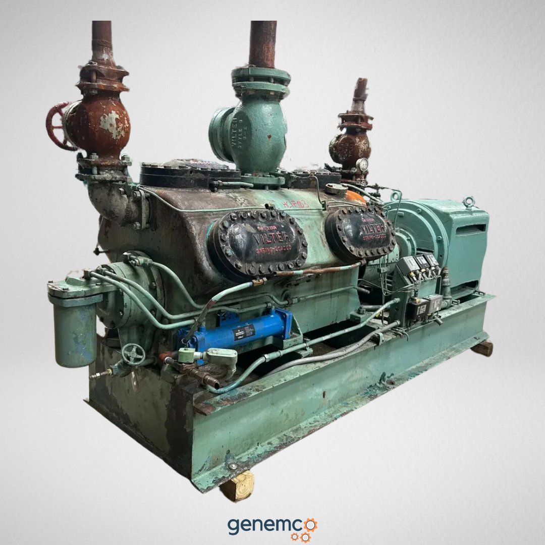 Genemco's tweet image. 🔥 Perfect for demanding refrigeration applications!
This Vilter 12-Cylinder Reciprocating Compressor Package is ready to ship ASAP⚡
🔗: hubs.li/Q03sYXWt0
#Vilter #ReciprocatingCompressor #IndustrialRefrigeration #UsedEquipment #reciprocatingcompressors #35YearsInBusiness
