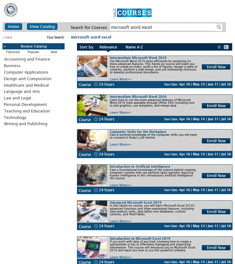 New Gale Courses start Wednesday, July 16.

Details: education.gale.com/l-northpub/Sea…

Register today!

Gale Courses are taught by instructors who are experts in their field.

#NENPL
#Northport #EastNorthport #FortSalonga #Asharoken #EatonsNeck #CowHarbor