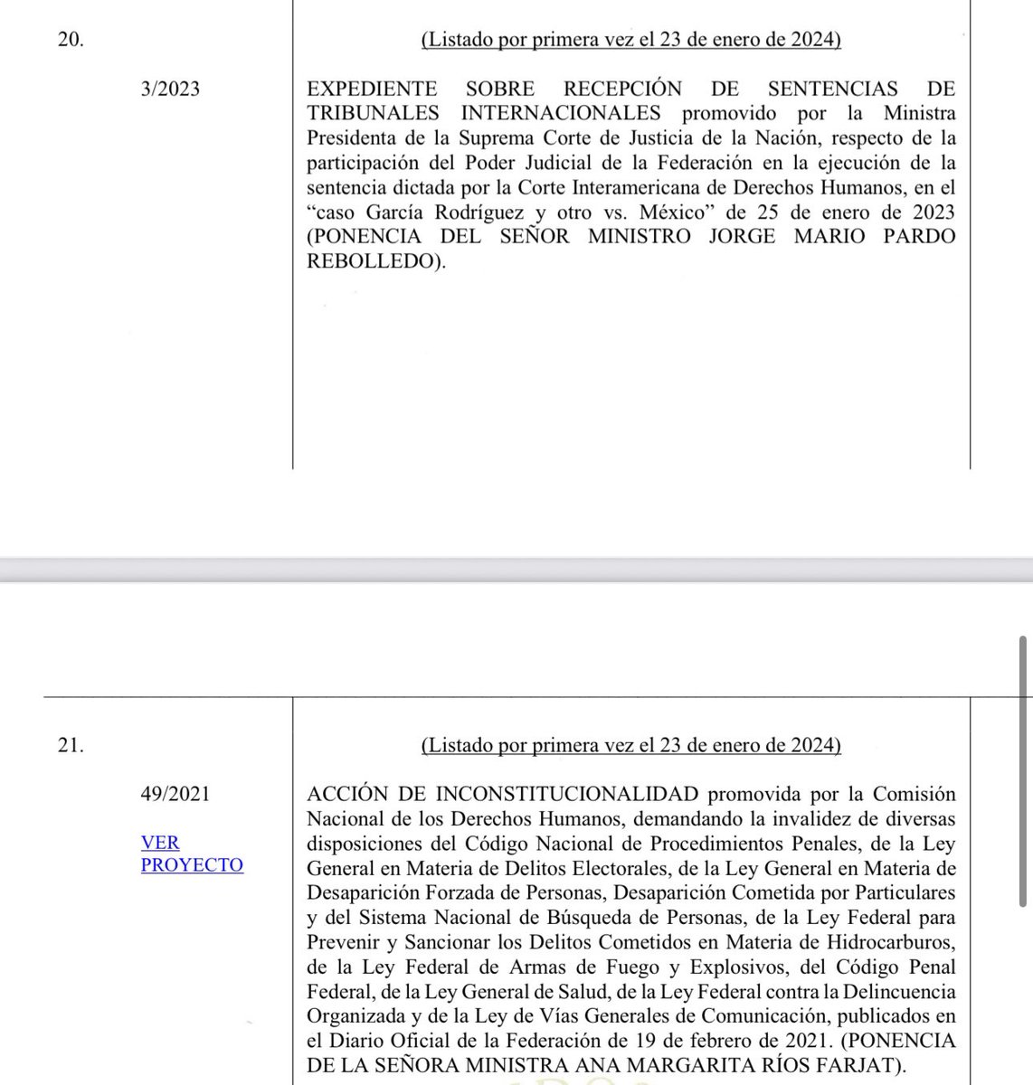 naattorres1's tweet image. Ojo acá 👇
La Suprema Corte de Justicia de la Nación discutirá en alguna de las cinco sesiones que le restan, dos proyectos que definirán el destino de la prisión preventiva oficiosa.
Los proyectos del ministro Jorge Mario Pardo Rebolledo y de la ministra Margarita Ríos Farjat…