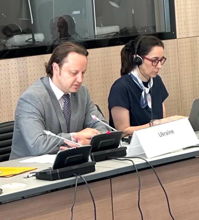 UKRinOSCE's tweet photo. Grateful to 🇸🇮EEC &amp; 🇫🇮OSCE for spotlighting 🇷🇺’s shadow fleet - sanctions evasion, environmental harm, sea infrastructure sabotage and IML violations . @OSCE as the largest security org is initiating timely  discussion on the critical threats posed by 🇷🇺SF to the #OSCE region https://t.co/LJvlLwImOK