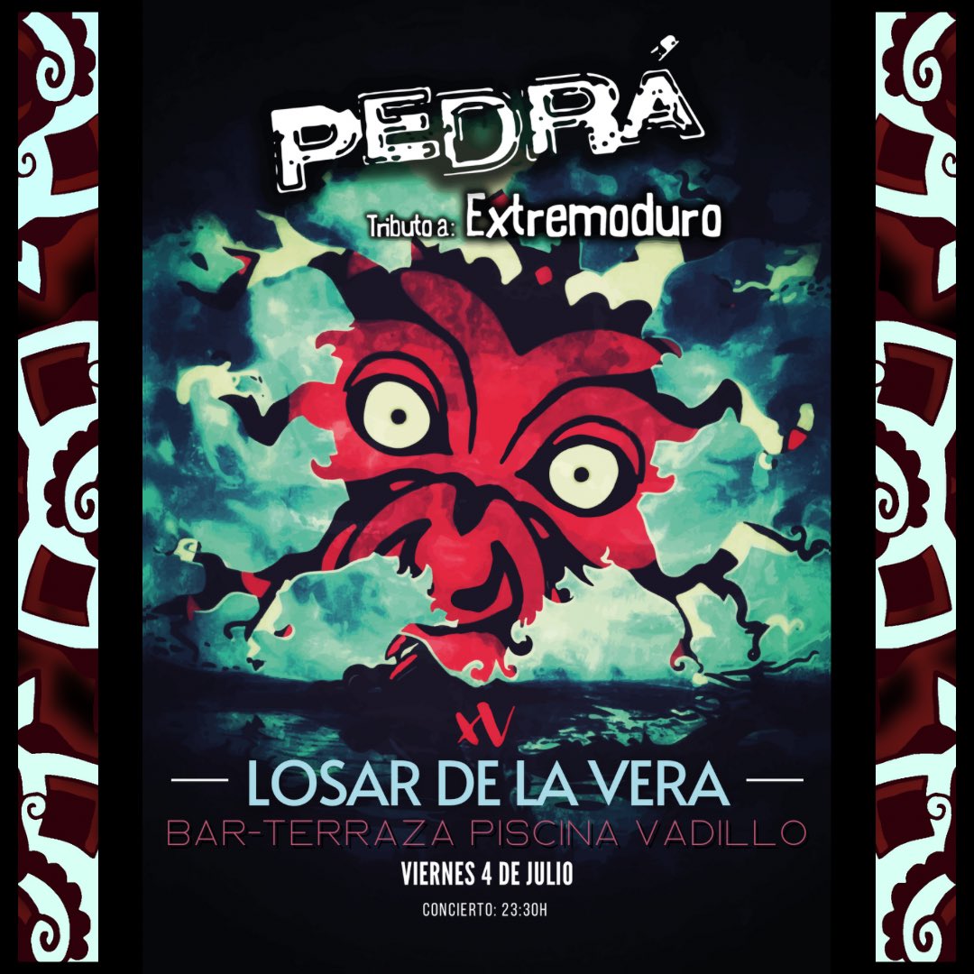 pedratributo's tweet photo. 🔥¡¡Viernes 4 de Julio - Bar-Terraza Piscina Vadillo - #LOSARDELAVERA!!🔥 https://t.co/3mievVMQMk