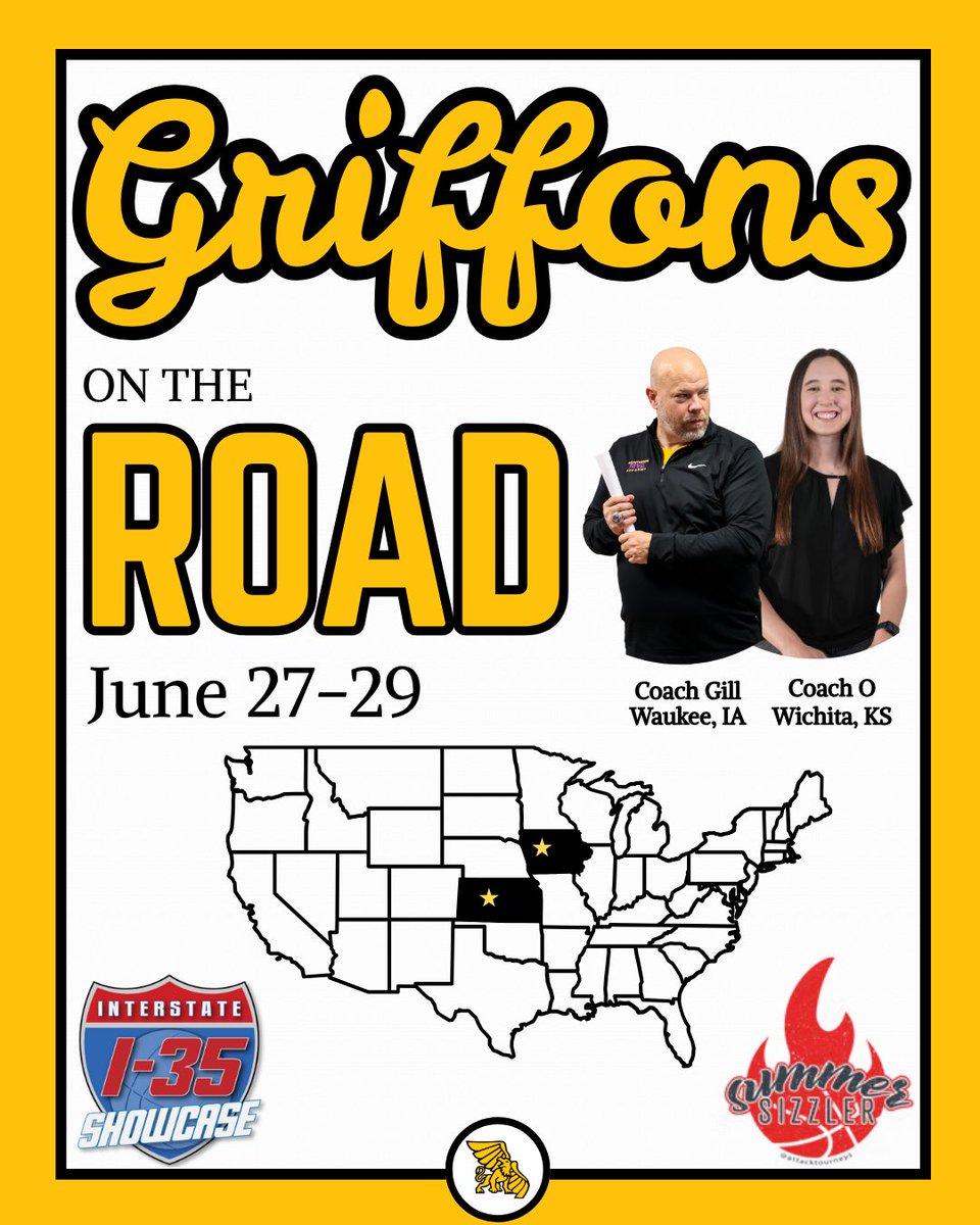 Hitting the road this weekend to Waukee, IA and Wichita, KS to find future griffons!

#PaintItBlack🏴 #GriffUP🦅🦁