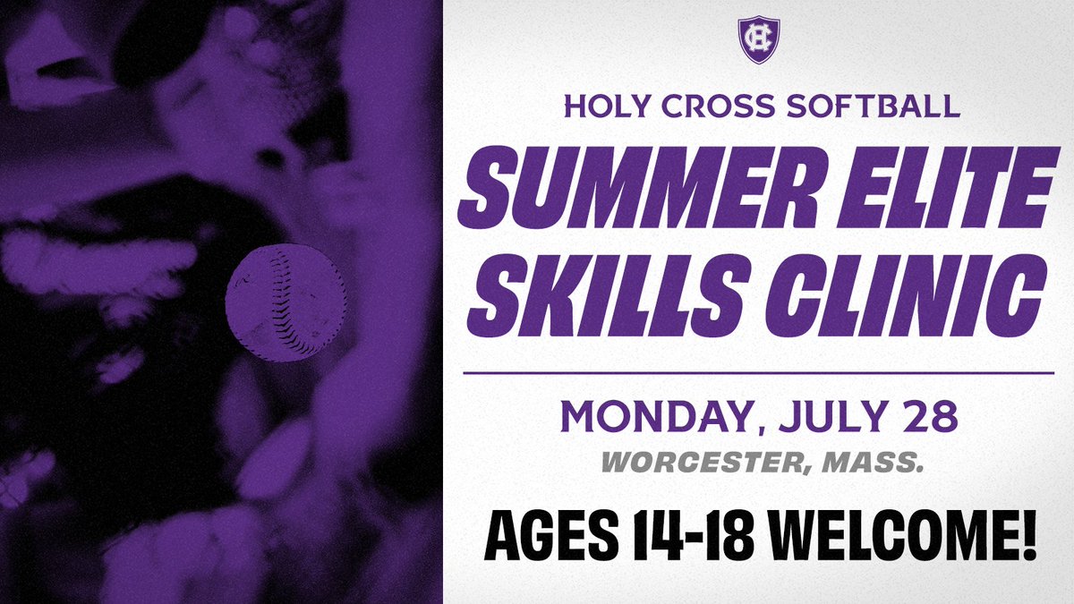🥎 Registration is open for our Summer Elite Skills Clinic!

Learn more / Sign up ➡️ goholycross.com/clinicssb

#GoCrossGo