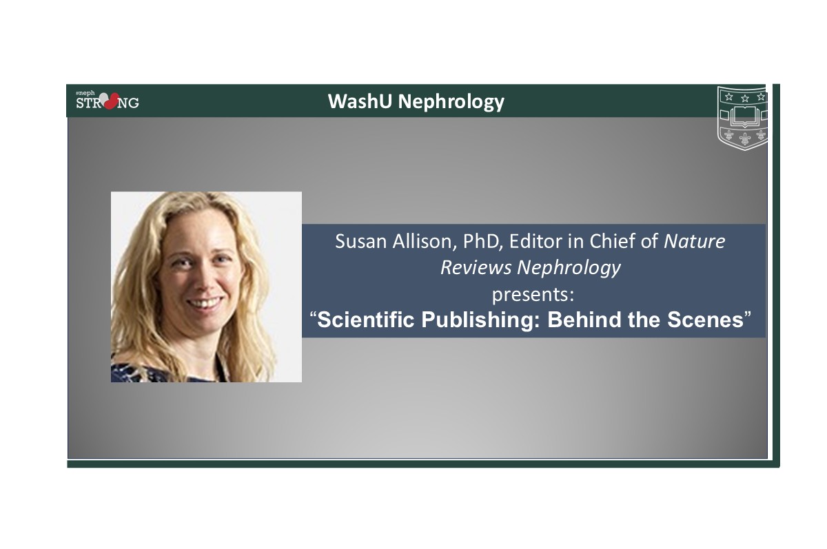 WashU Nephrology (@washunephrology) on Twitter photo Please join us as Susan Allison, PhD, Editor in Chief of #NatureReviewsNephrology, presents: “Scientific Publishing: Behind the Scenes,” today, 6/27/25, 12 – 1pm in Chromalloy Conference Room, <a href="/WashUNephrology/">WashU Nephrology</a> . Please join us as Susan Allison, PhD, Editor in Chief of #NatureReviewsNephrology, presents: “Scientific Publishing: Behind the Scenes,” today, 6/27/25, 12 – 1pm in Chromalloy Conference Room, <a href="/WashUNephrology/">WashU Nephrology</a> .