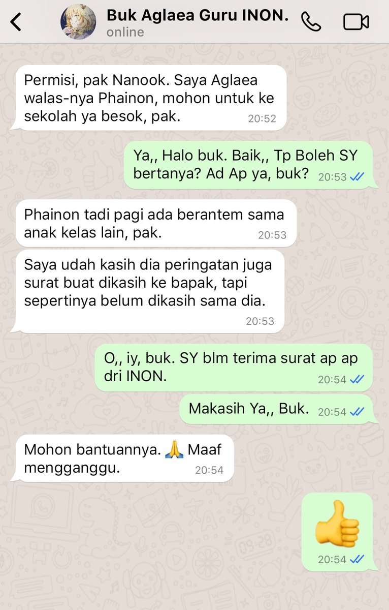 Mojeist's tweet photo. Keluarga cemara lord ravager ini lagi, kali ini Phainon buat ulah di sekolah https://t.co/GSSlYmmMBY