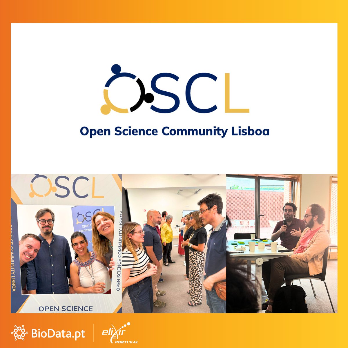 🚀 BioData.pt joined the first in-person meeting of the Open Science Community Lisboa on June 24 at #Iscte!
Our colleagues Miguel Cisneiros and Gil Poiares-Oliveira took part in the discussions on tackling key challenges across the 8 pillars of #openscience !