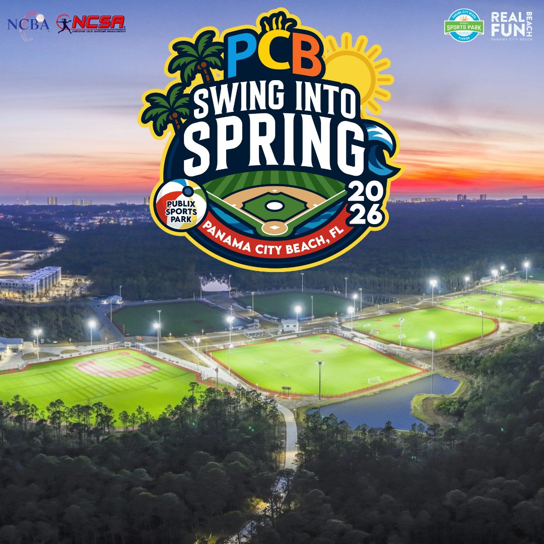 2026 Swing into Spring - Panama City Beach Logo Release!

Stay up to date with all 2026 information through the links below. 

Registration will be opening up soon!

NCBA (<a href="/NCBA_Baseball/">NCBA</a>):
clubbaseball.org/s2s-pcb/

NCSA (<a href="/TheNCSA/">NCSA</a>):
clubsoftball.org/s2s-pcb/