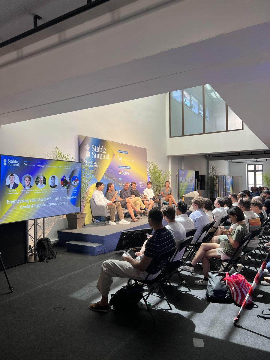 AngleProtocol's tweet image. This afternoon, @GuillaumeNervo, co-founder of Angle Labs, took the stage at the @stable_summit conference to discuss the limitations of current onchain saving solutions and how they are evolving.

Let’s continue the conversation in person in Cannes next Monday!