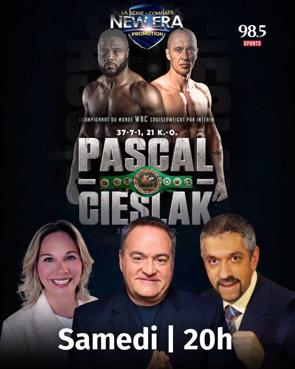 SAMEDI SOIR 🔥🔥 au 98,5FM 👀🥊