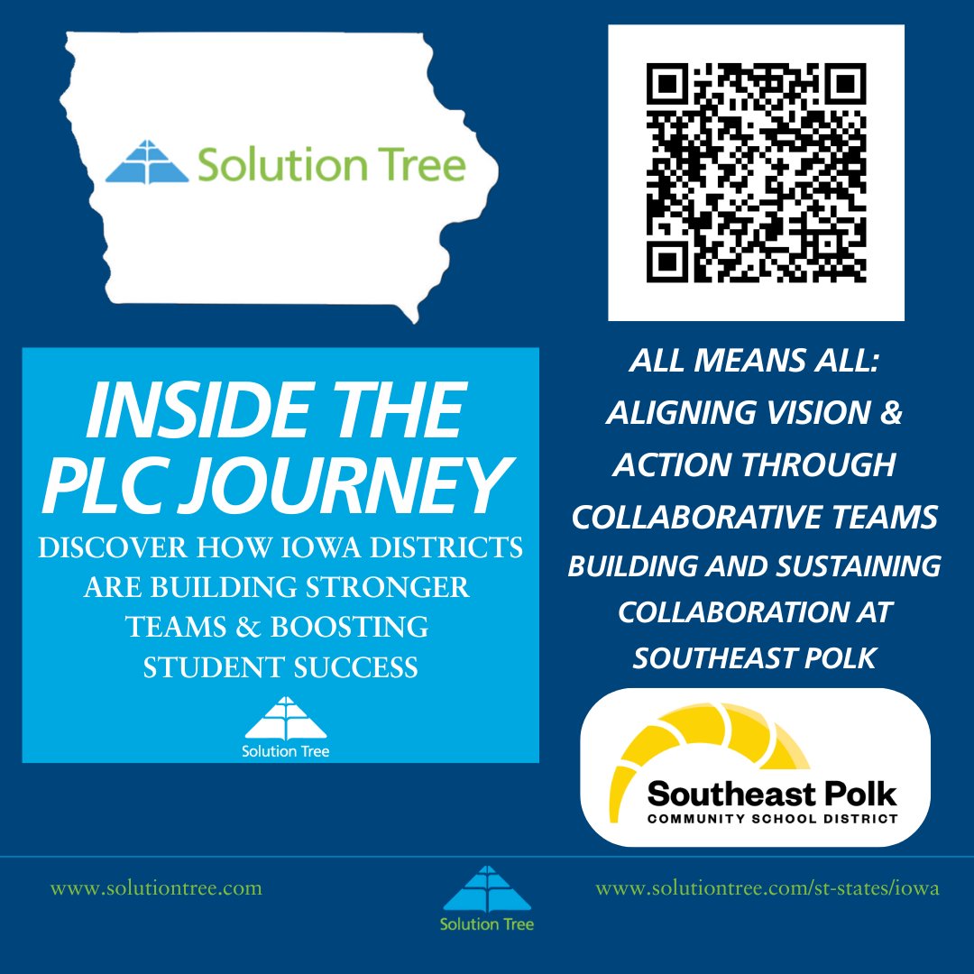 Solution Tree Iowa (@solutiontreeia) on Twitter photo Summer Edition! Inside the PLC Journey highlights Southeast Polk CSD—the largest Model PLC at Work® District in Iowa.
See how “All Means All” drives sustainable collaboration and student success. <a href="/SolutionTree/">Solution Tree</a> <a href="/SEPSchools/">SEP Schools</a> #PLC4IA #ElevateIAEducators Summer Edition! Inside the PLC Journey highlights Southeast Polk CSD—the largest Model PLC at Work® District in Iowa.
See how “All Means All” drives sustainable collaboration and student success. <a href="/SolutionTree/">Solution Tree</a> <a href="/SEPSchools/">SEP Schools</a> #PLC4IA #ElevateIAEducators