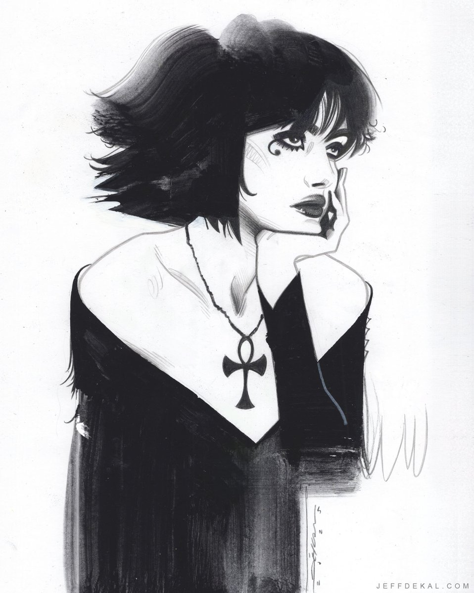 jeffdekal's tweet image. Death from Sandman. Another commission from HeroesCon