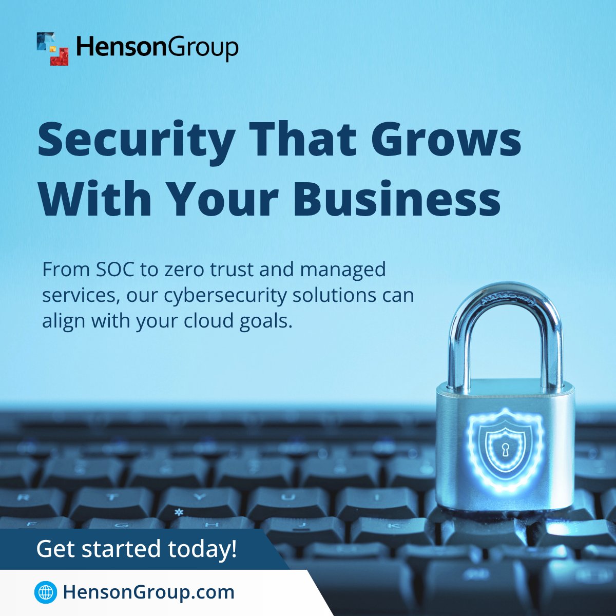 Cybersecurity builds trust, ensures compliance, and protects your data as you grow.

Wherever you are in your cloud journey, we are here to help you stay secure.

Get Started Today: hubs.la/Q03t_bTT0

#Cybersecurity #CloudSecurity #HensonGroup #Microsoft