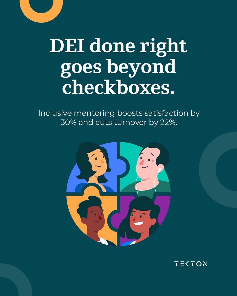 tektonlabs's tweet image. 🌍 70 % of companies are rethinking DEI in 2024.

At Tekton Labs, we embed diversity, equity and inclusion into how we build, lead and grow. It’s not a side project—it’s the foundation.

hubs.li/Q03sPYc_0

#Inclusion #TektonLabs #DEIStrategy #Transformation #PeopleFirst