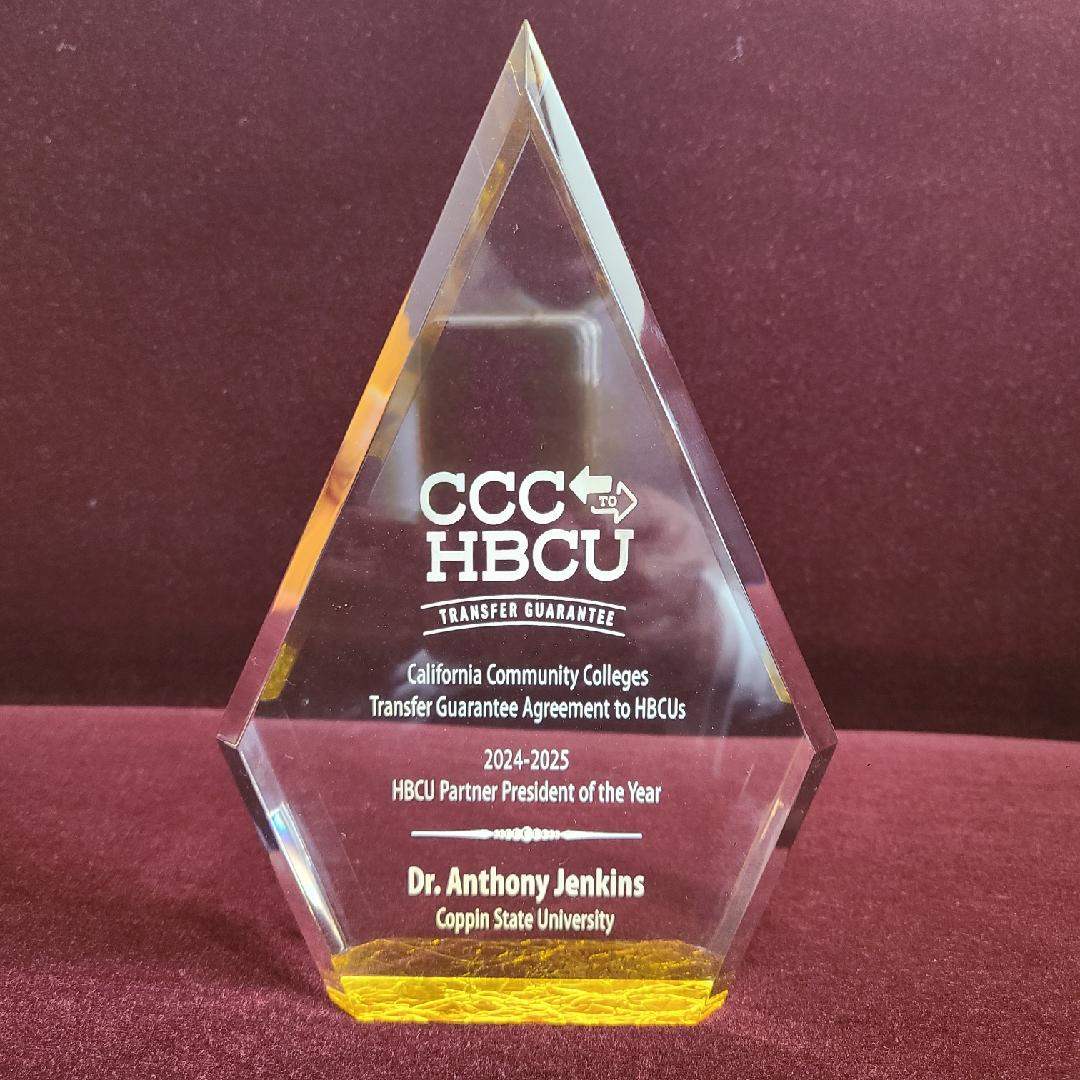 I want to thank Dr. Arynn Settle and the entire California Community Colleges System for honoring #Coppin State University at their annual conference, and for selecting me as the California Community Colleges HBCU Partner President of the Year! #AyeCoppin #Humbled