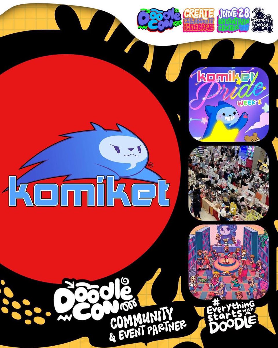 😻✨EXCITED FOR DOODLECON! ✨😻

Katch Komiket at DoodleCon! We're super happy and honored to be part of this celebration of 🇵🇭 creativity! 

See you at Bayanihan Center Pasig tomorrow, 9am to 9pm!

#EverythingStartsWithADoodle
#supportlocalcreators
#doodlecon 
#komiket