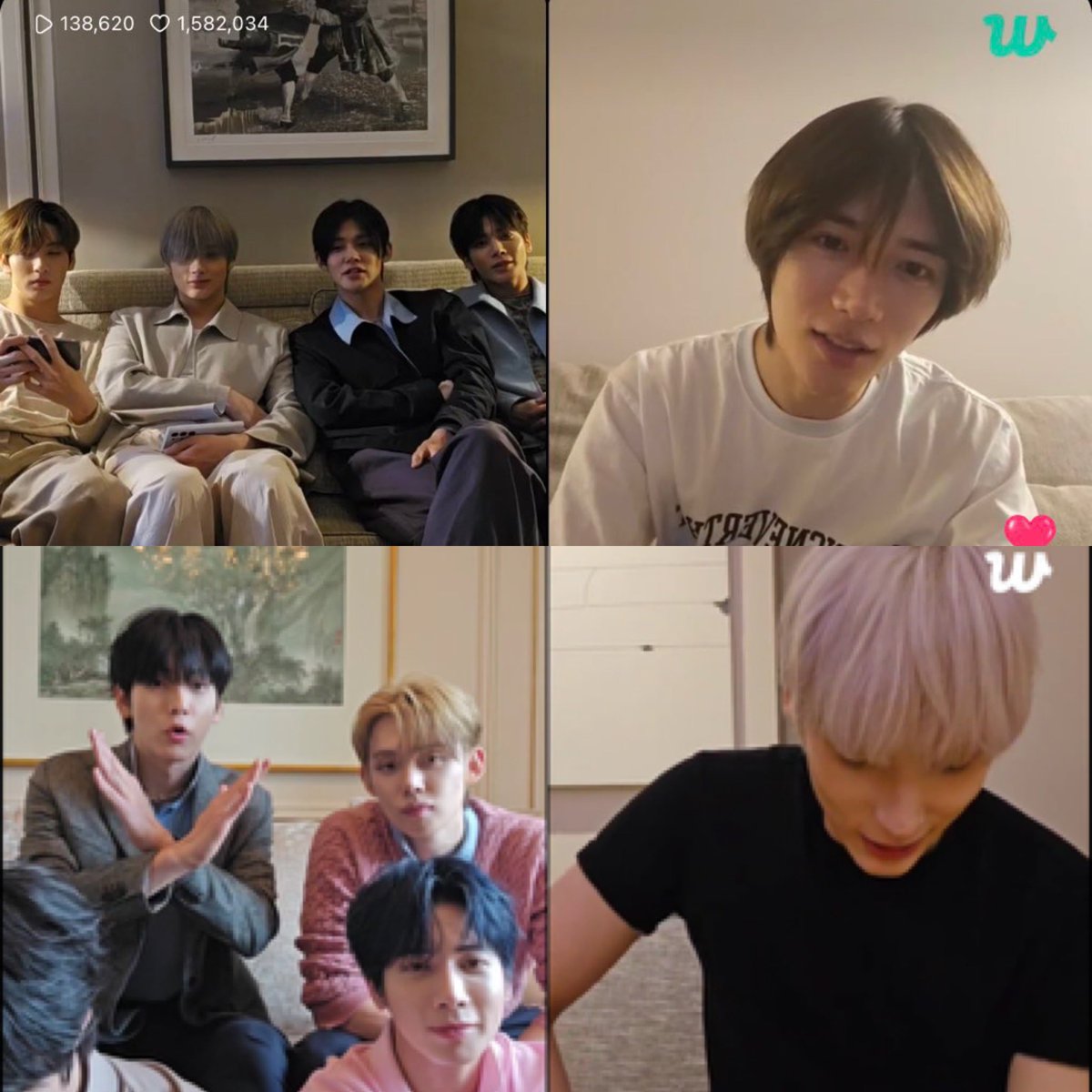 toobatoos's tweet photo. doing joint lives whenever they’re separated, that’s family 🥹 https://t.co/i1odFrWWbl