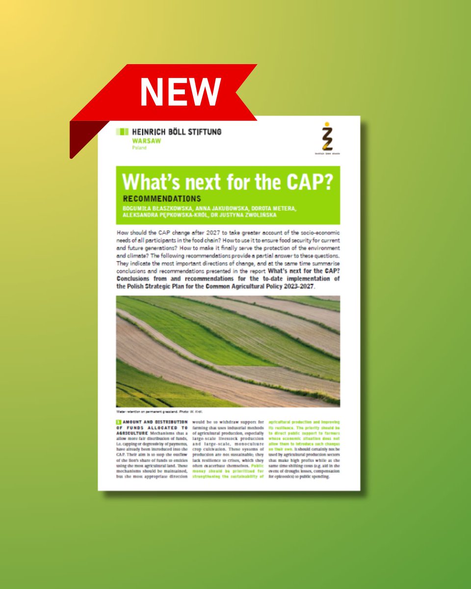 How should the CAP post-2027 change to finally ensure the protection of the environment and climate? How can it better address the socio-economic needs of all participants in the food chain? How can it foster food security for current and future generations?
A group of Polish