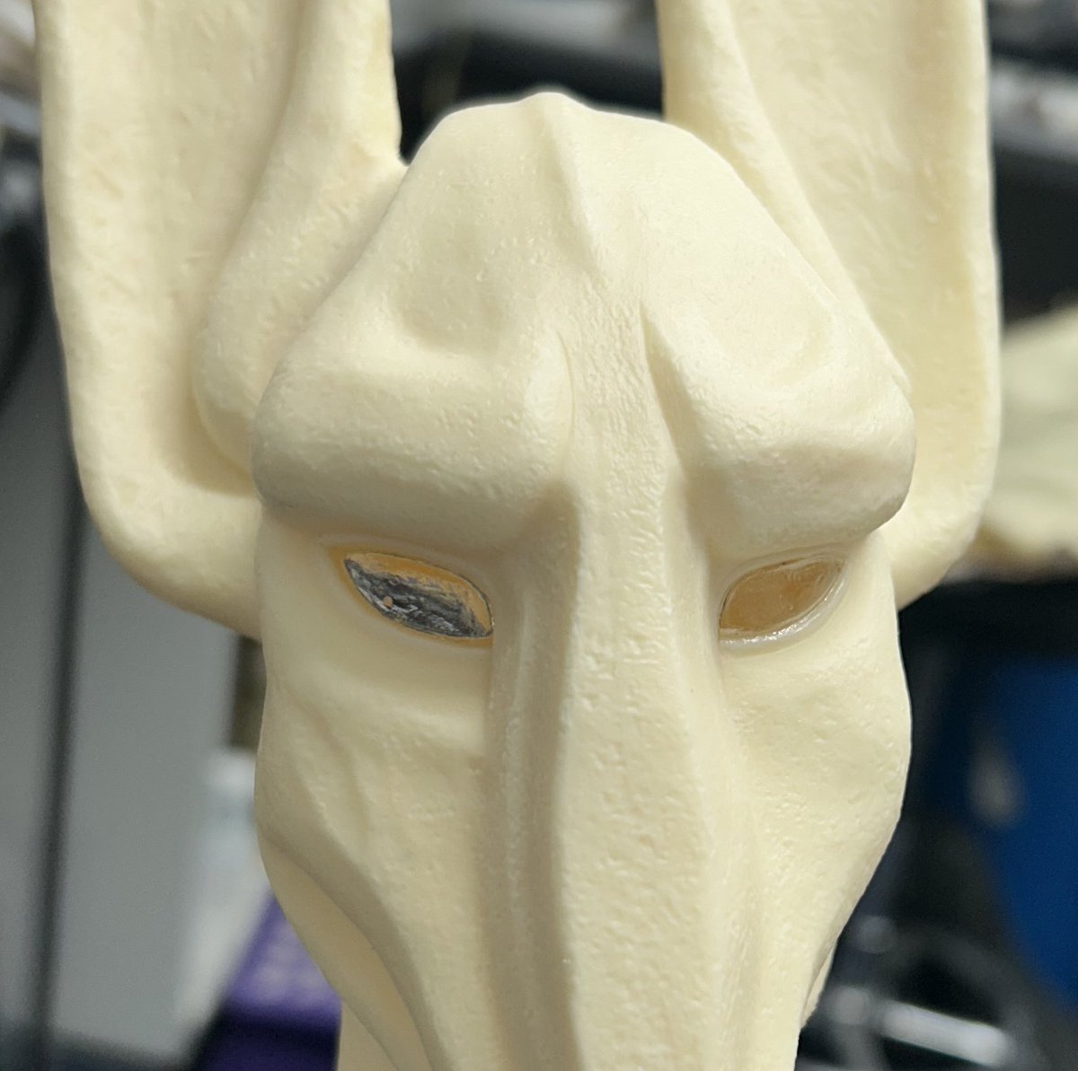Amelia Howard Makes Stuff (@amhmakes) on Twitter photo As a personal project, I’m attempting to put eye lights in one of my Sutekh heads, wish me luck!
I don’t think I’ll bee selling this one, the clear eyes were already so fiddly. 
#DoctorWho #PyramidsofMars #Sutekh As a personal project, I’m attempting to put eye lights in one of my Sutekh heads, wish me luck!
I don’t think I’ll bee selling this one, the clear eyes were already so fiddly. 
#DoctorWho #PyramidsofMars #Sutekh