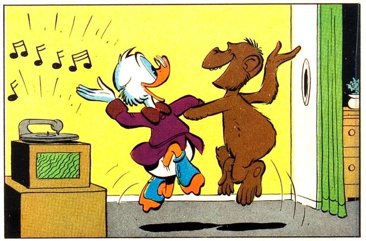 Enti_Ducky's tweet image. #UncleScrooge #Monkey #Dancemonkey