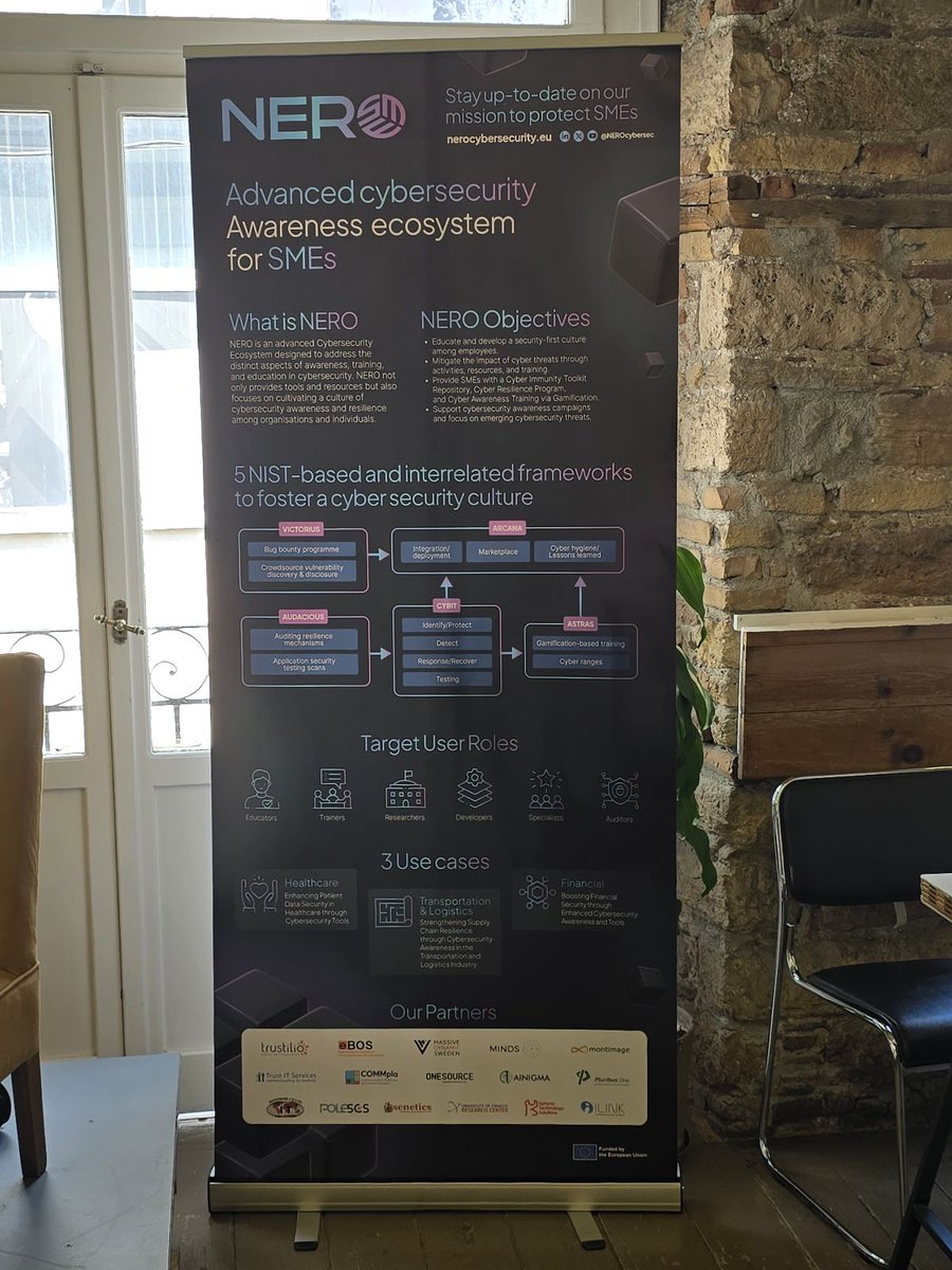 trustilio's tweet image. 🚀 @trustilio as the coordinator of @NEROcybersec project, attended #CyberFusion: #AI + #Cybersecurity by @lazarus_eu today at Impact Hub Athens. It was an inspiring afternoon of live demos and candid stories. Many thanks to the organizers! 🙌📸 @Eleni_Seralidou
